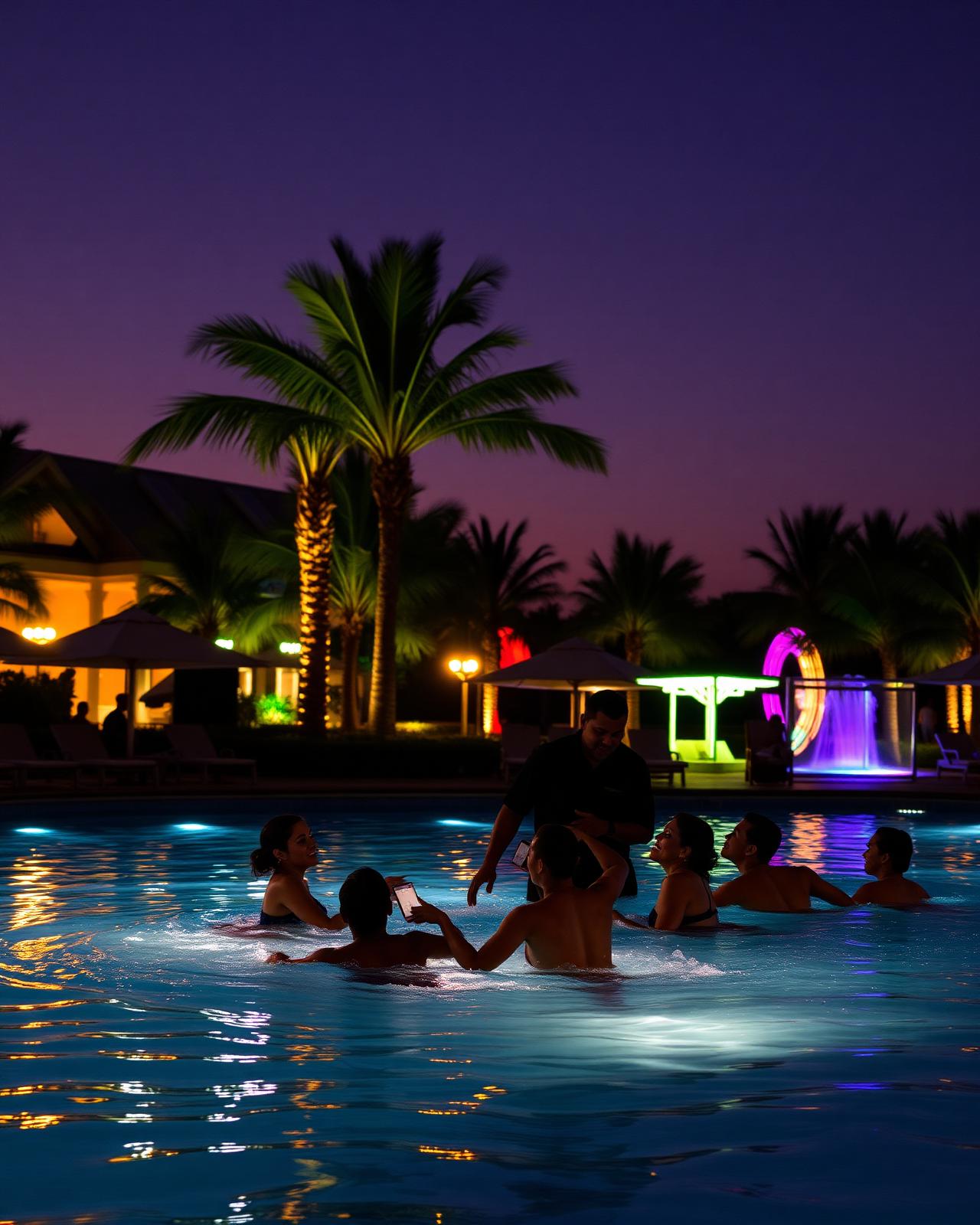 Animação em hotel e resort
